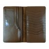 Real Leather Long Passport Holder Tan Colour